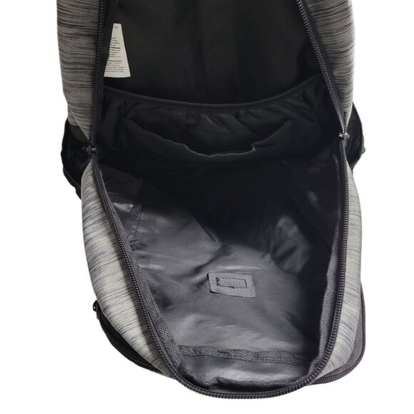 Backpack School Black Gray Padded‎ Pockets Water Bottle Wide Bottom - Picture 6 of 7